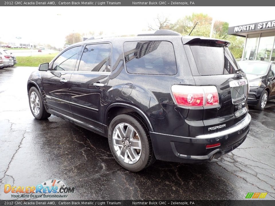 2012 GMC Acadia Denali AWD Carbon Black Metallic / Light Titanium Photo #3