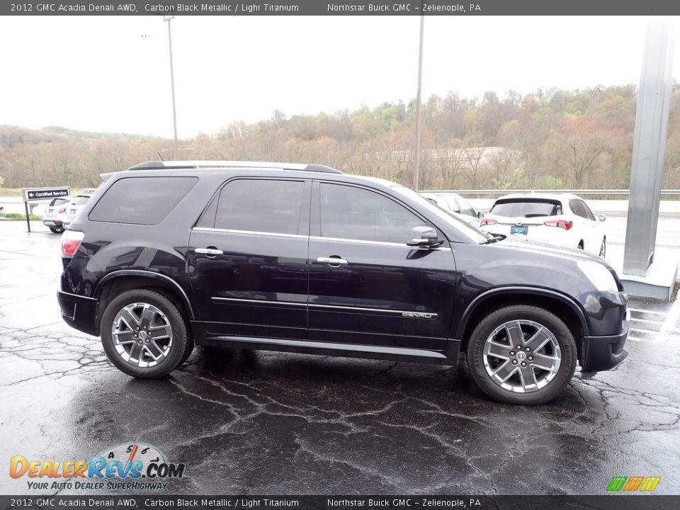 2012 GMC Acadia Denali AWD Carbon Black Metallic / Light Titanium Photo #8