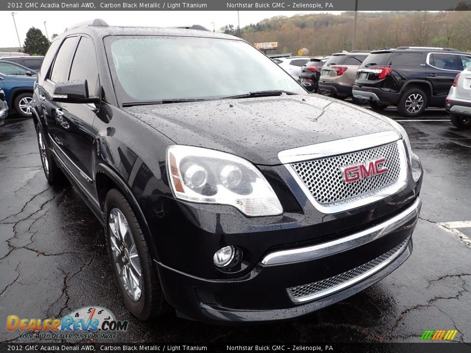 2012 GMC Acadia Denali AWD Carbon Black Metallic / Light Titanium Photo #10