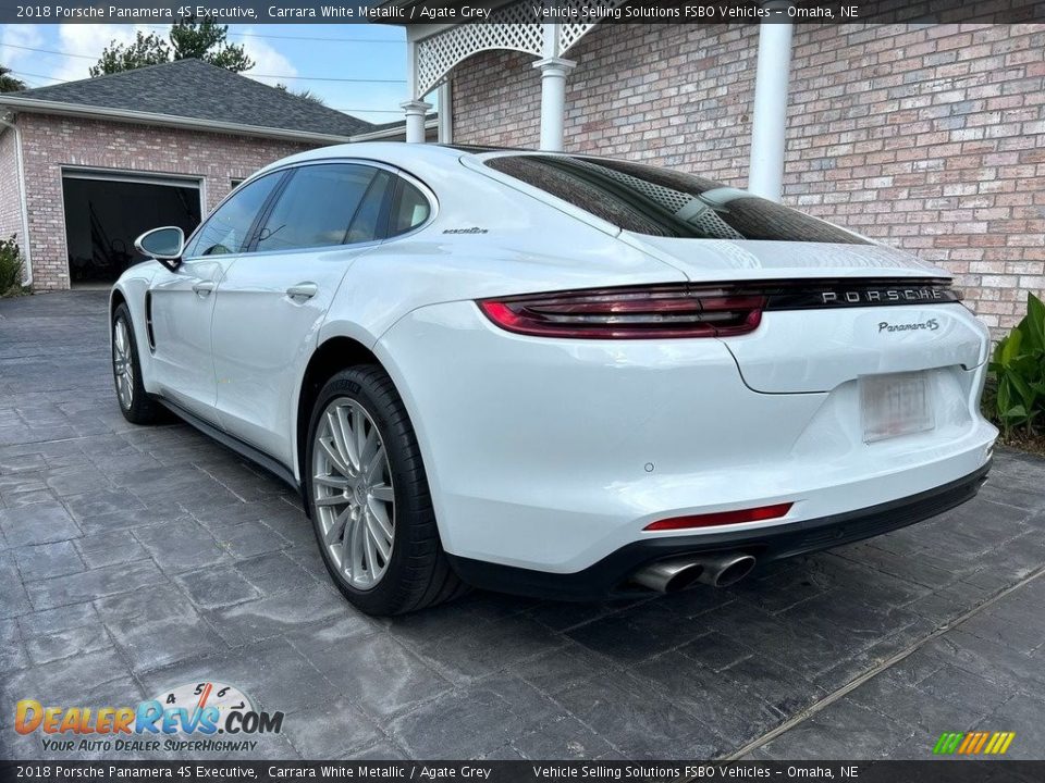 2018 Porsche Panamera 4S Executive Carrara White Metallic / Agate Grey Photo #9