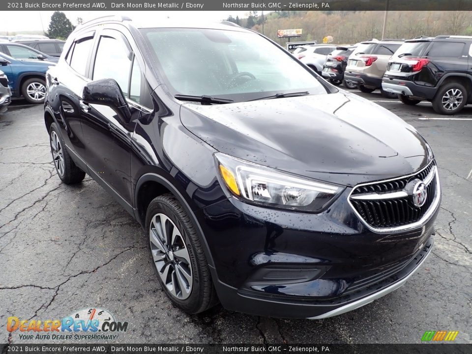 2021 Buick Encore Preferred AWD Dark Moon Blue Metallic / Ebony Photo #10