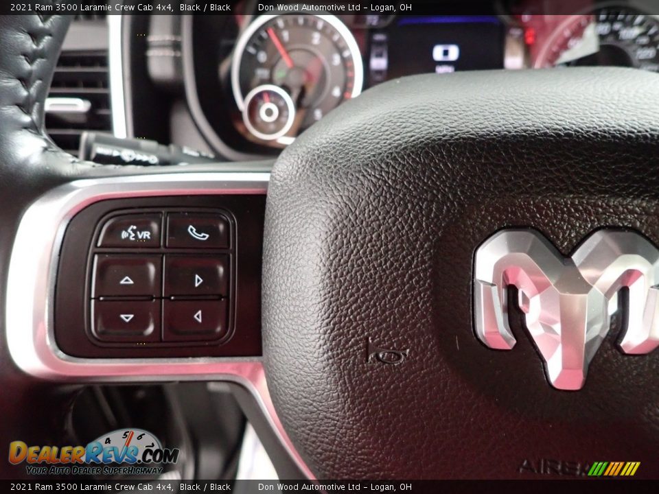 2021 Ram 3500 Laramie Crew Cab 4x4 Black / Black Photo #19
