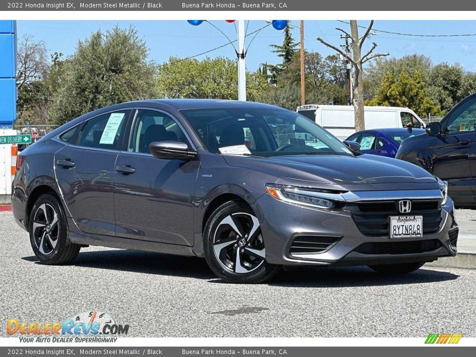 2022 Honda Insight EX Modern Steel Metallic / Black Photo #2