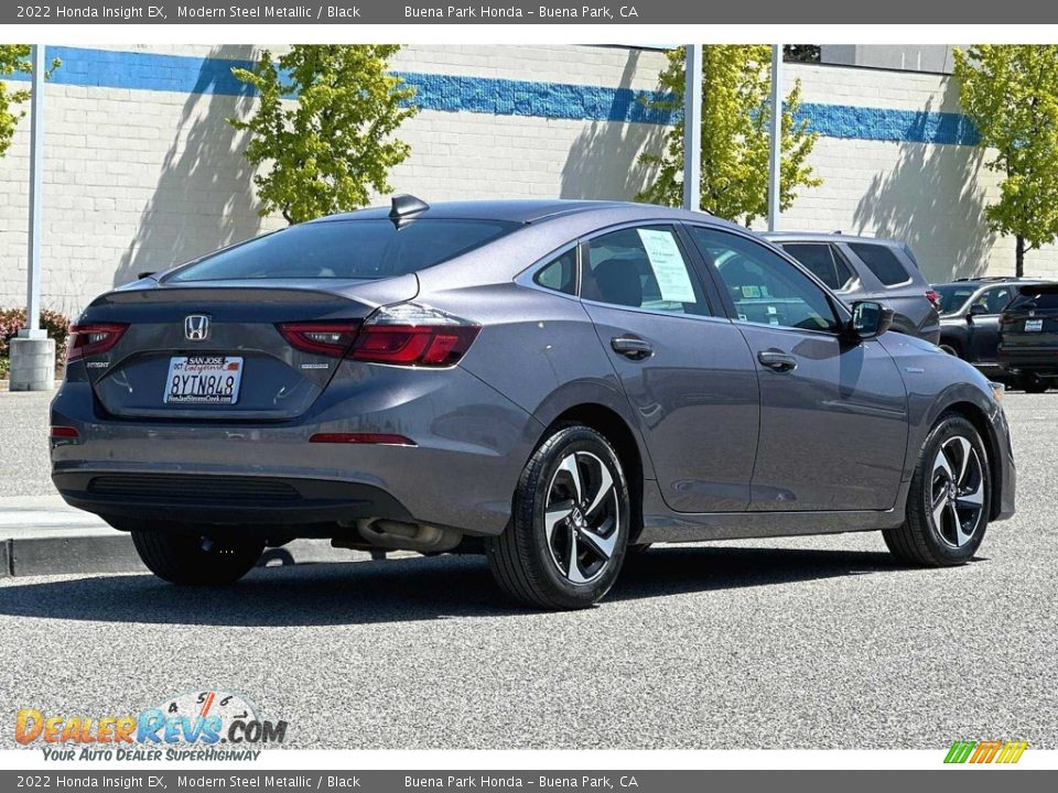 2022 Honda Insight EX Modern Steel Metallic / Black Photo #5