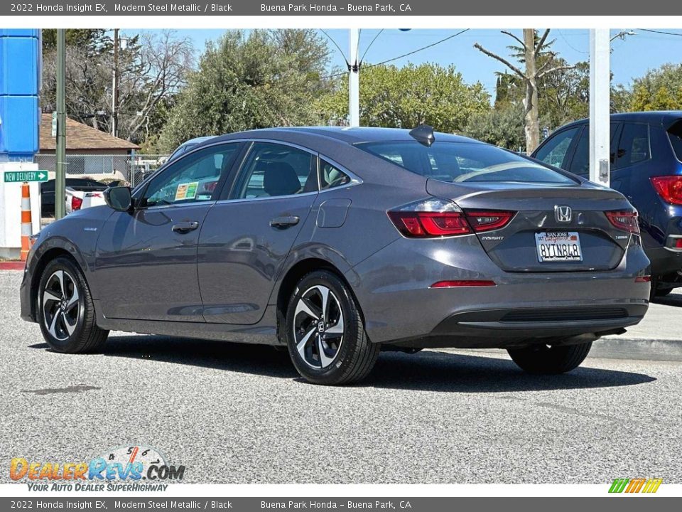 2022 Honda Insight EX Modern Steel Metallic / Black Photo #8