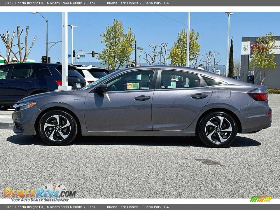 2022 Honda Insight EX Modern Steel Metallic / Black Photo #9