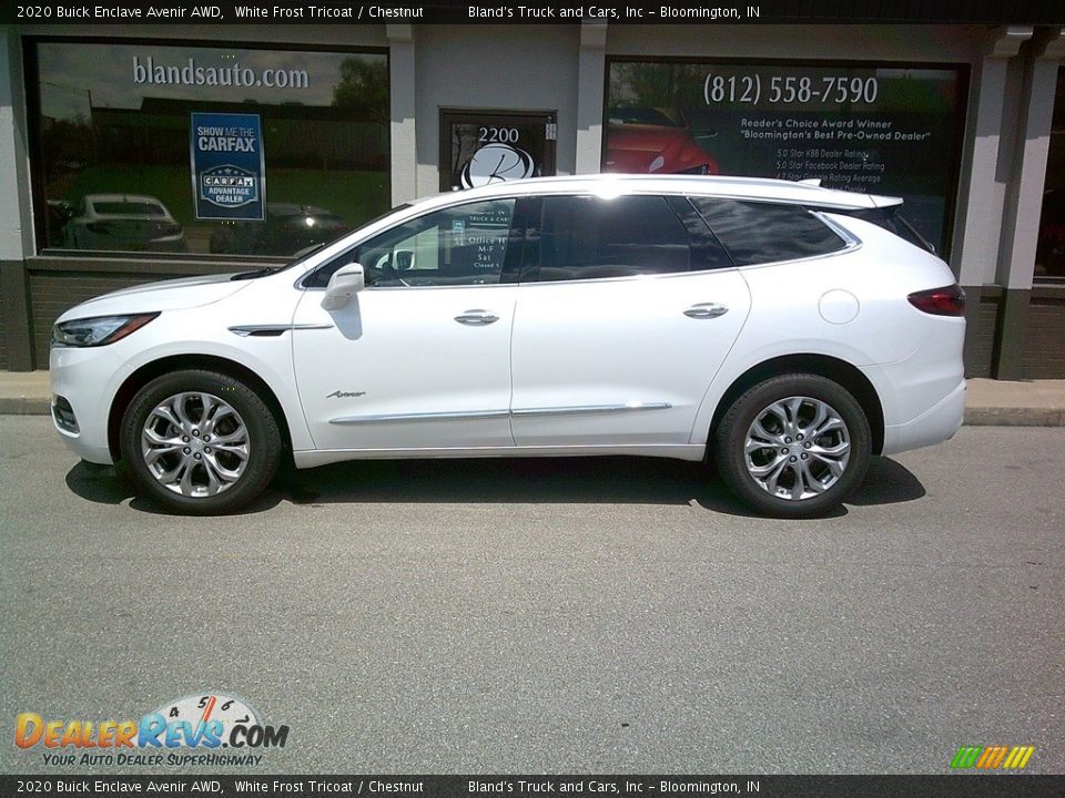 2020 Buick Enclave Avenir AWD White Frost Tricoat / Chestnut Photo #1