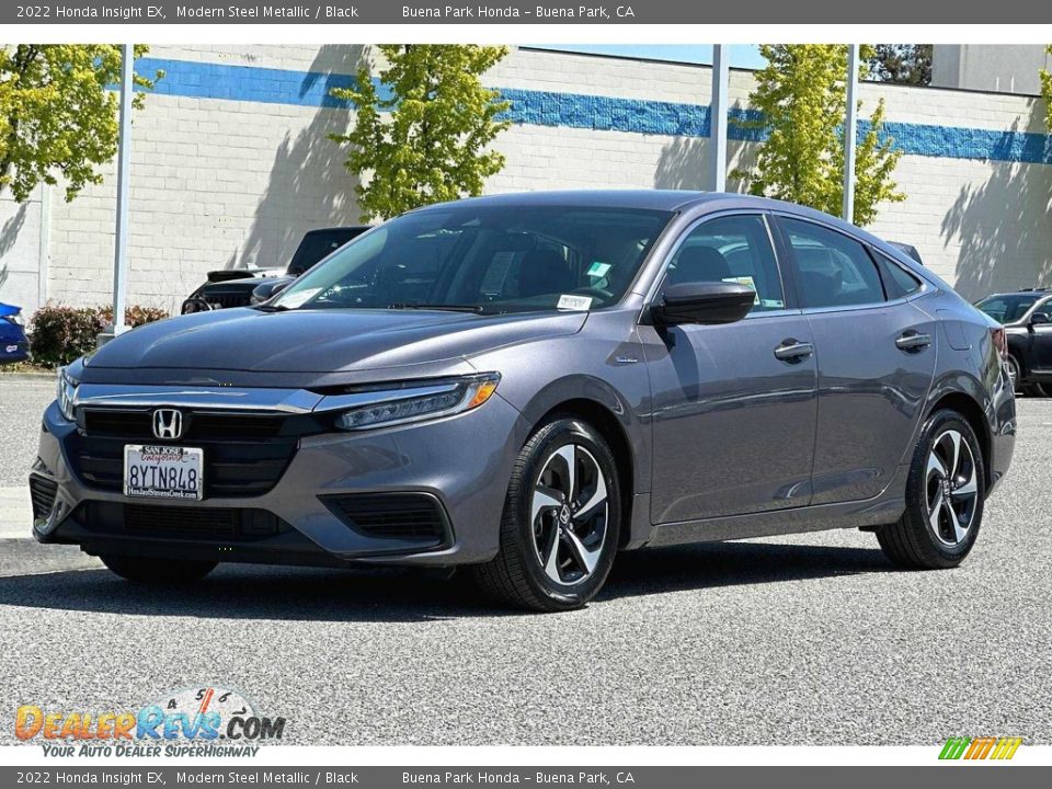 2022 Honda Insight EX Modern Steel Metallic / Black Photo #10