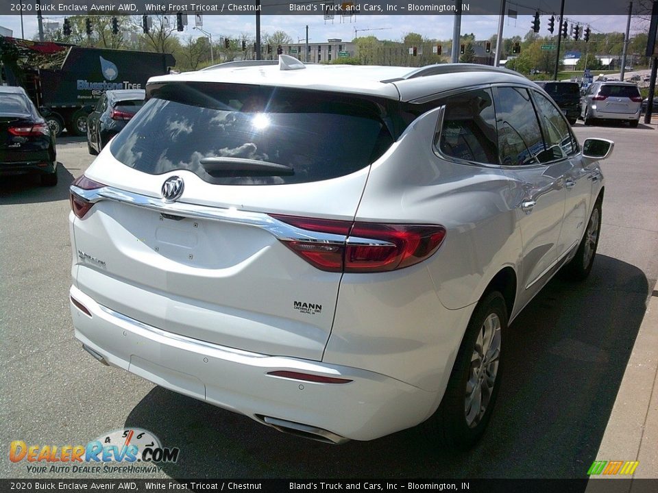 2020 Buick Enclave Avenir AWD White Frost Tricoat / Chestnut Photo #6