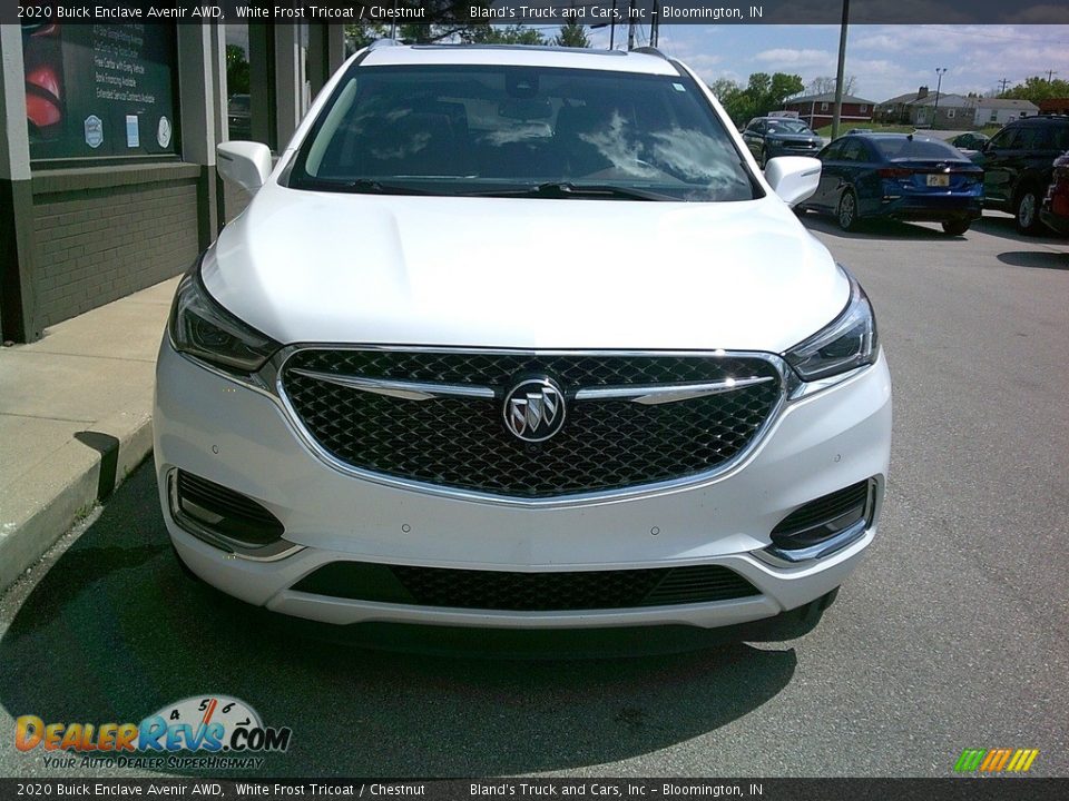 2020 Buick Enclave Avenir AWD White Frost Tricoat / Chestnut Photo #9