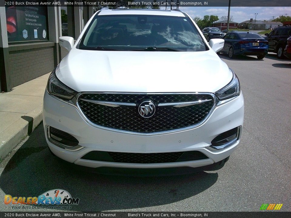 2020 Buick Enclave Avenir AWD White Frost Tricoat / Chestnut Photo #10