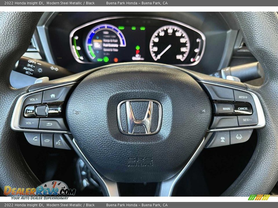 2022 Honda Insight EX Modern Steel Metallic / Black Photo #29