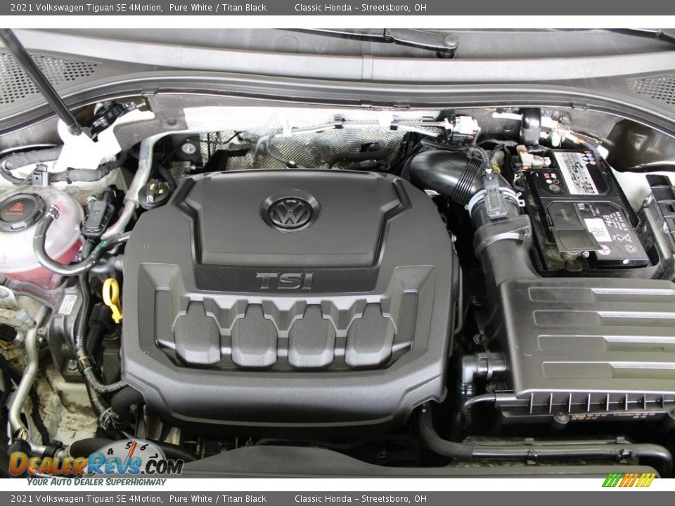 2021 Volkswagen Tiguan SE 4Motion Pure White / Titan Black Photo #3