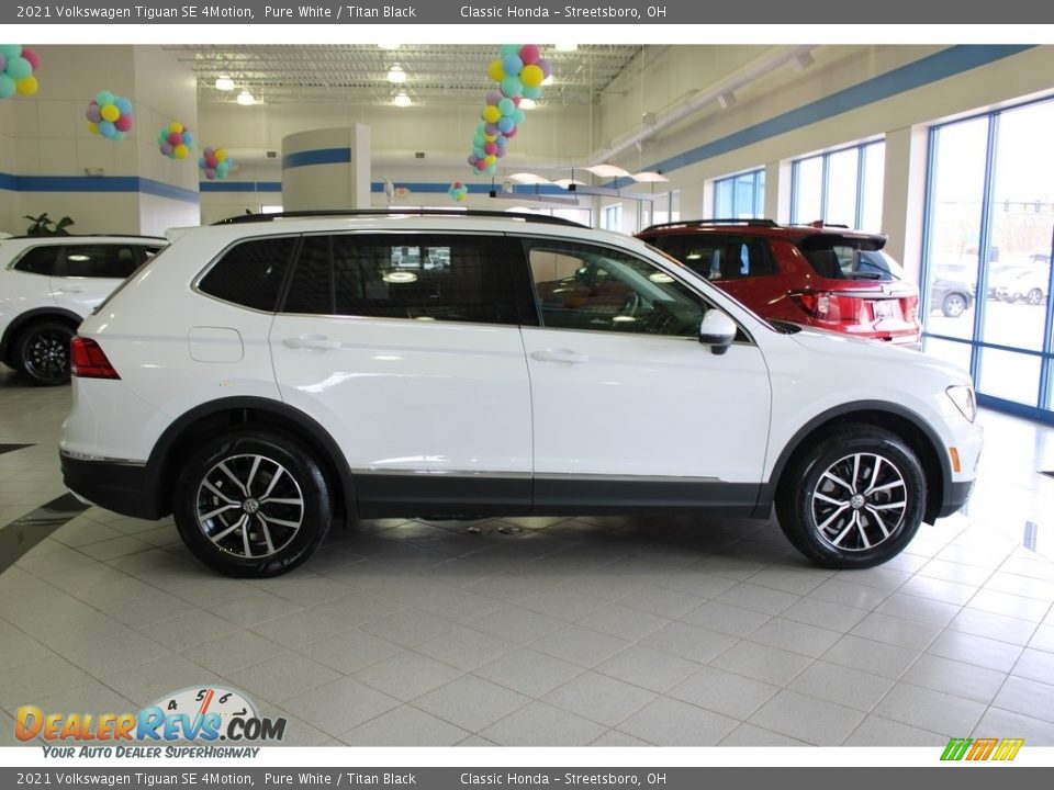 2021 Volkswagen Tiguan SE 4Motion Pure White / Titan Black Photo #6