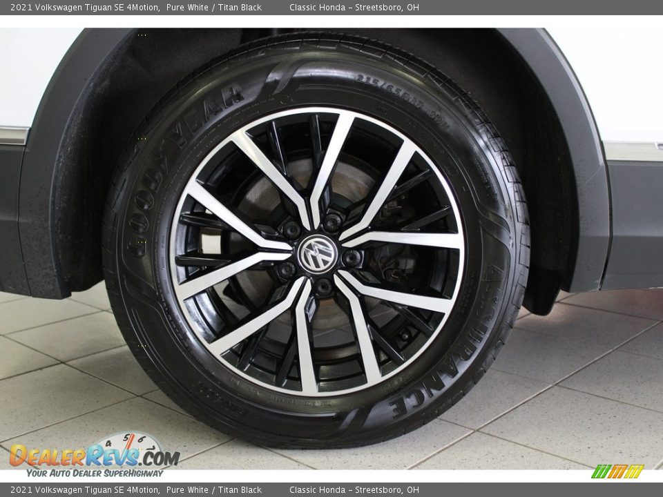 2021 Volkswagen Tiguan SE 4Motion Pure White / Titan Black Photo #7