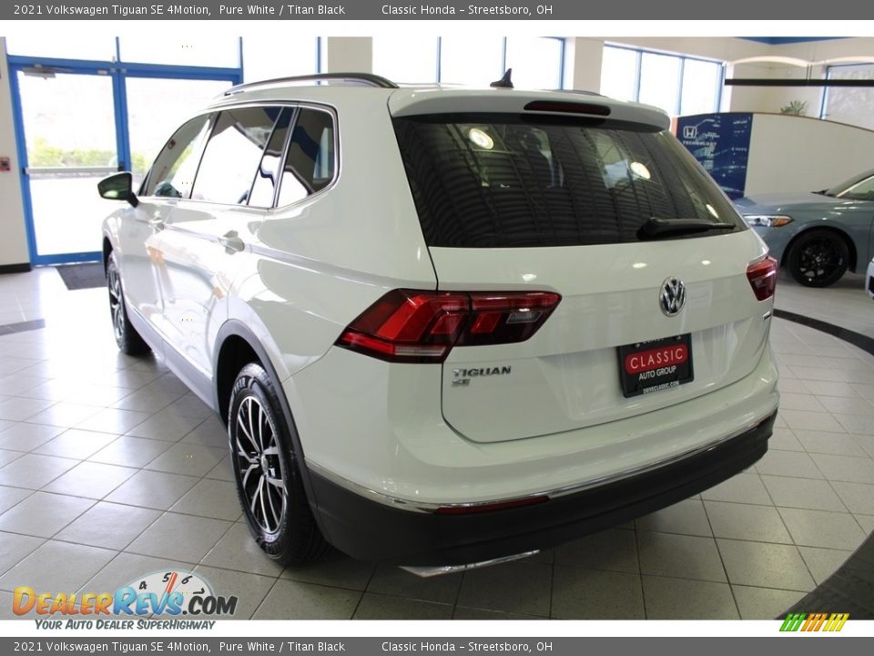 2021 Volkswagen Tiguan SE 4Motion Pure White / Titan Black Photo #10