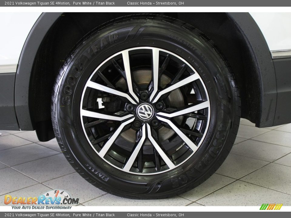 2021 Volkswagen Tiguan SE 4Motion Pure White / Titan Black Photo #11