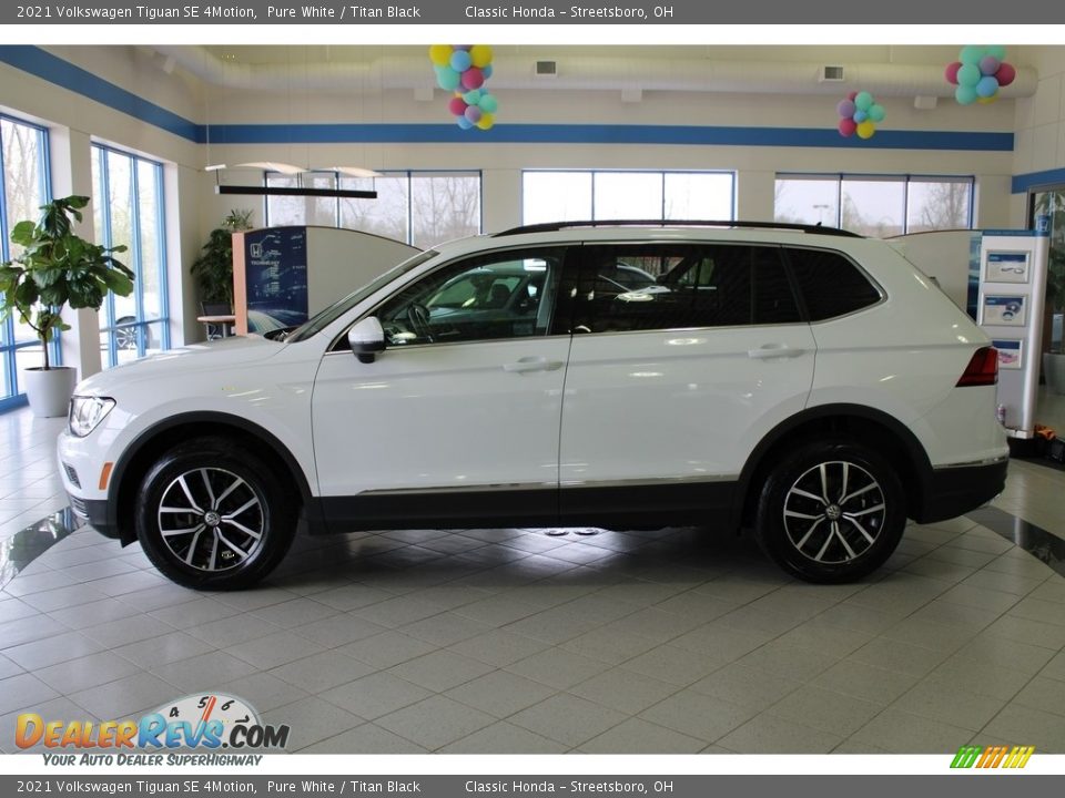 2021 Volkswagen Tiguan SE 4Motion Pure White / Titan Black Photo #12