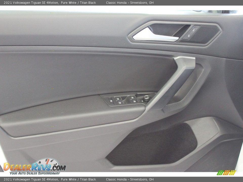 2021 Volkswagen Tiguan SE 4Motion Pure White / Titan Black Photo #14