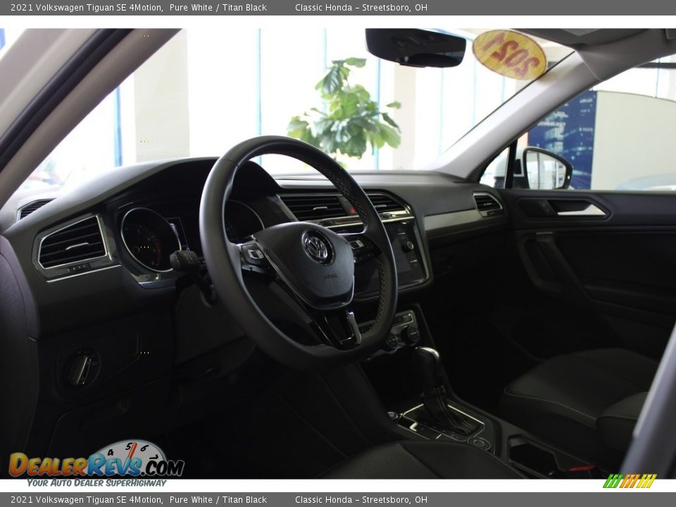 2021 Volkswagen Tiguan SE 4Motion Pure White / Titan Black Photo #15