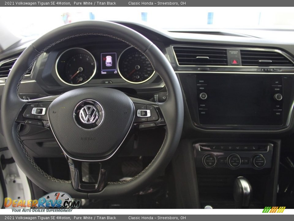 2021 Volkswagen Tiguan SE 4Motion Pure White / Titan Black Photo #18