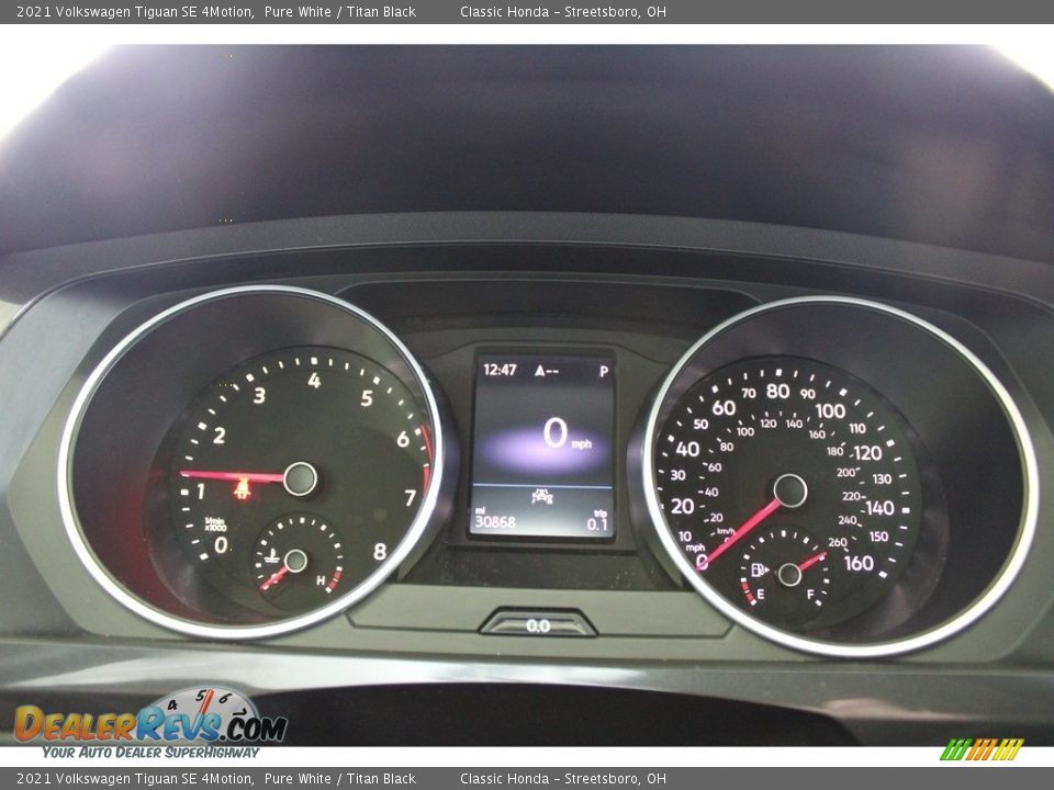 2021 Volkswagen Tiguan SE 4Motion Pure White / Titan Black Photo #22