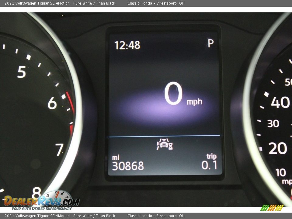 2021 Volkswagen Tiguan SE 4Motion Pure White / Titan Black Photo #23
