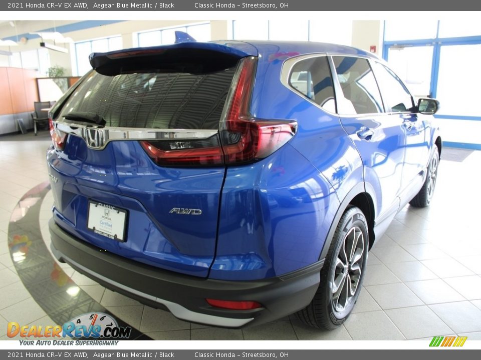 2021 Honda CR-V EX AWD Aegean Blue Metallic / Black Photo #8