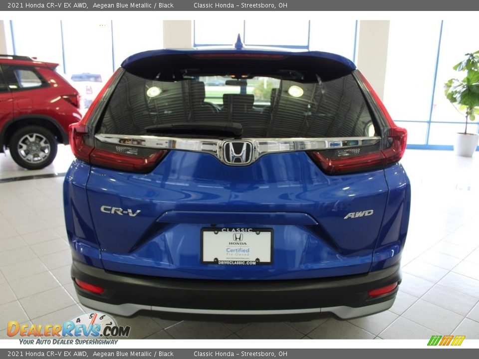 2021 Honda CR-V EX AWD Aegean Blue Metallic / Black Photo #9