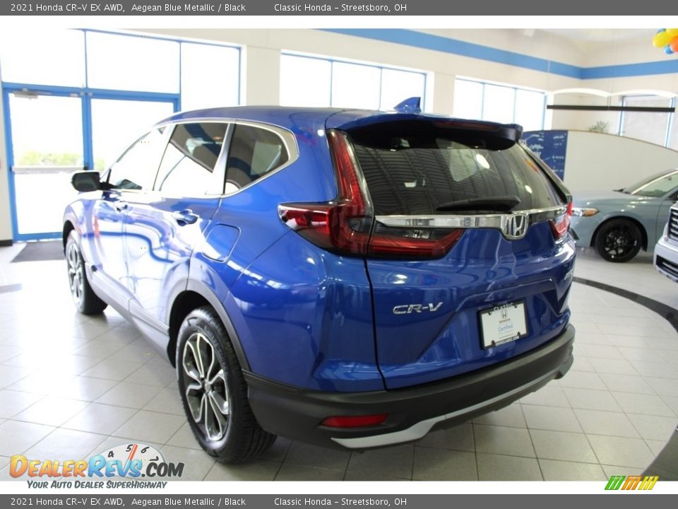 2021 Honda CR-V EX AWD Aegean Blue Metallic / Black Photo #10