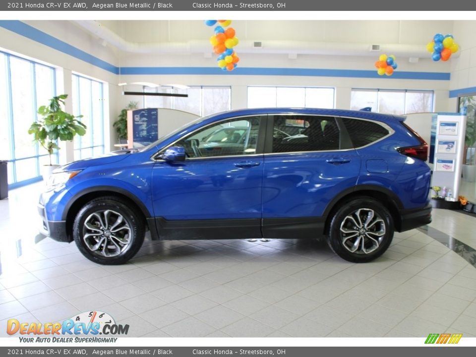 2021 Honda CR-V EX AWD Aegean Blue Metallic / Black Photo #12