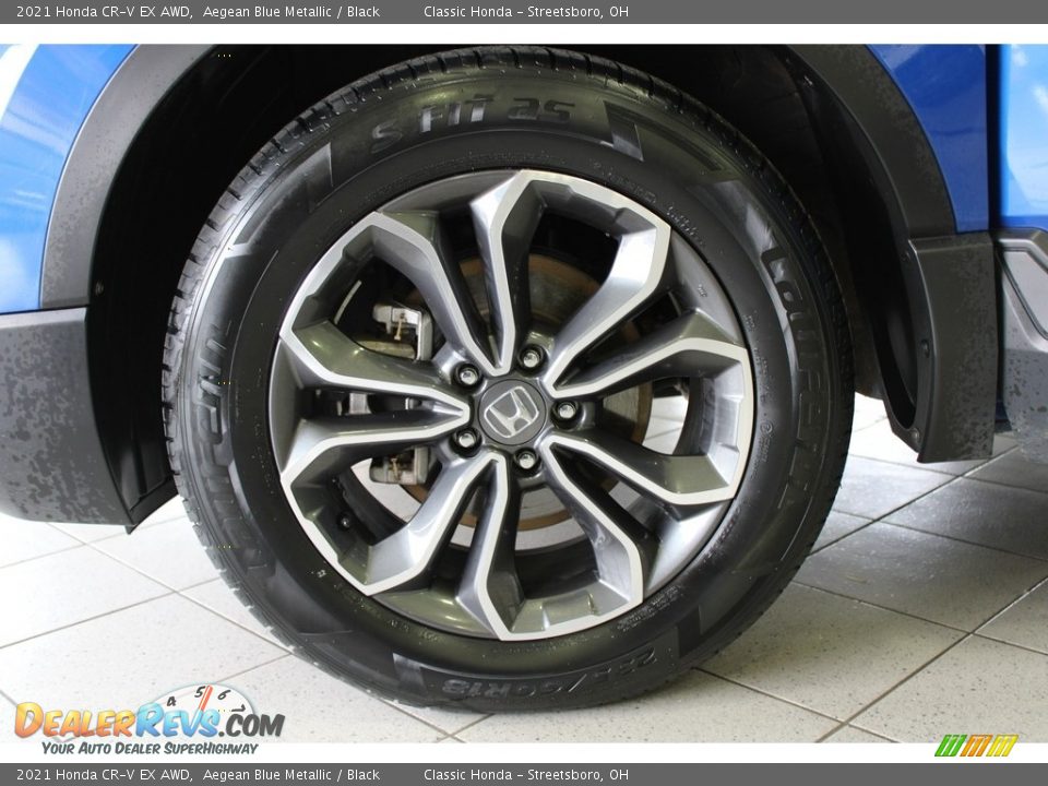 2021 Honda CR-V EX AWD Aegean Blue Metallic / Black Photo #13
