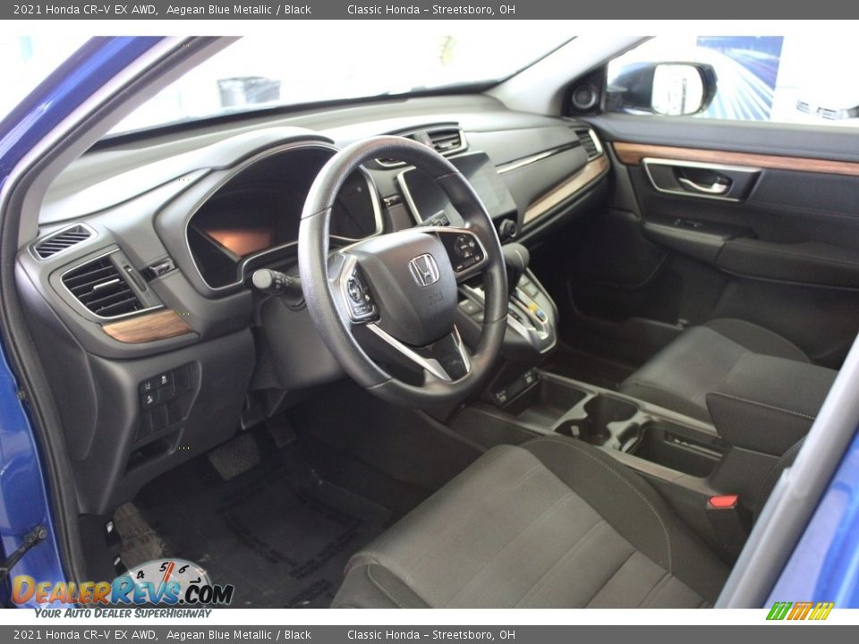 2021 Honda CR-V EX AWD Aegean Blue Metallic / Black Photo #15