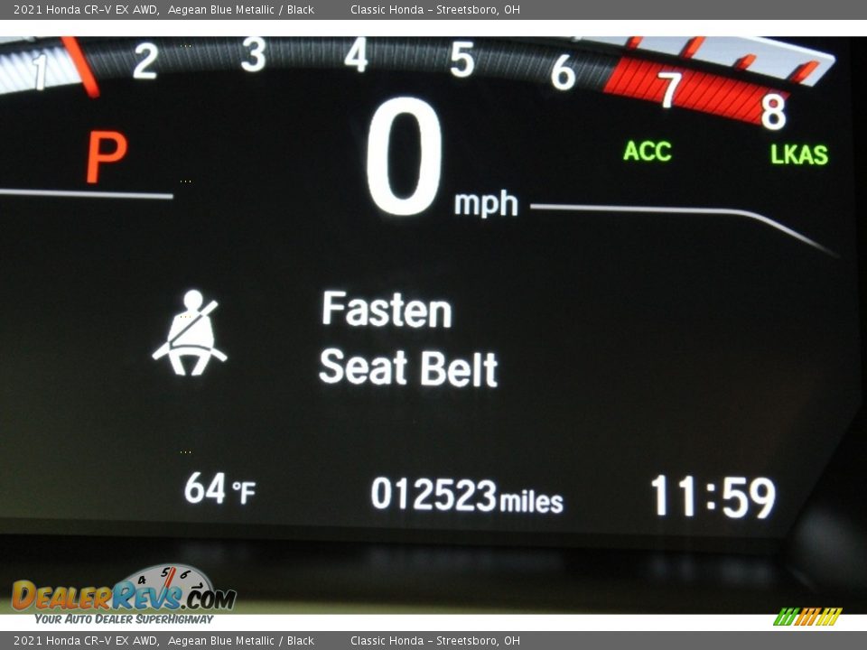 2021 Honda CR-V EX AWD Aegean Blue Metallic / Black Photo #21