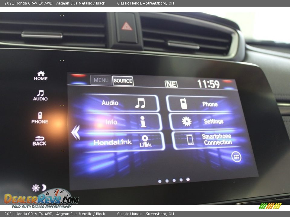 2021 Honda CR-V EX AWD Aegean Blue Metallic / Black Photo #24