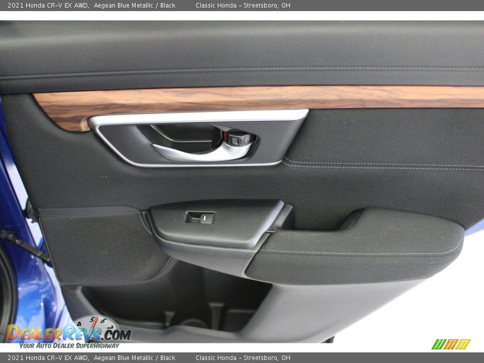 2021 Honda CR-V EX AWD Aegean Blue Metallic / Black Photo #34