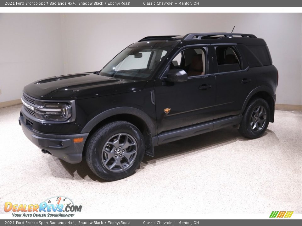 2021 Ford Bronco Sport Badlands 4x4 Shadow Black / Ebony/Roast Photo #3