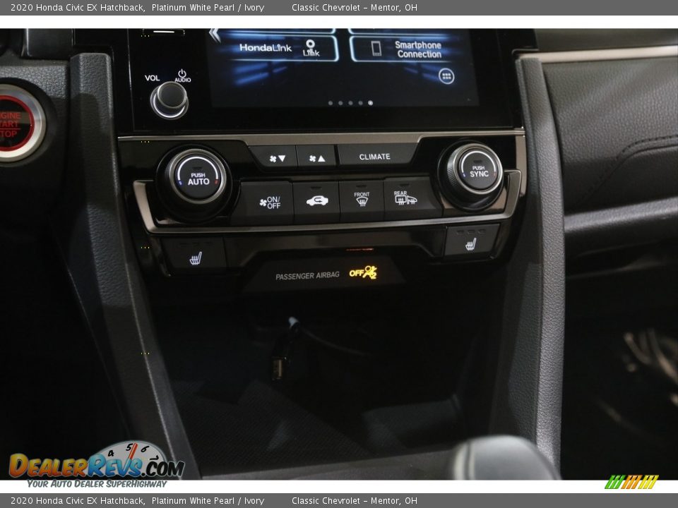 2020 Honda Civic EX Hatchback Platinum White Pearl / Ivory Photo #13