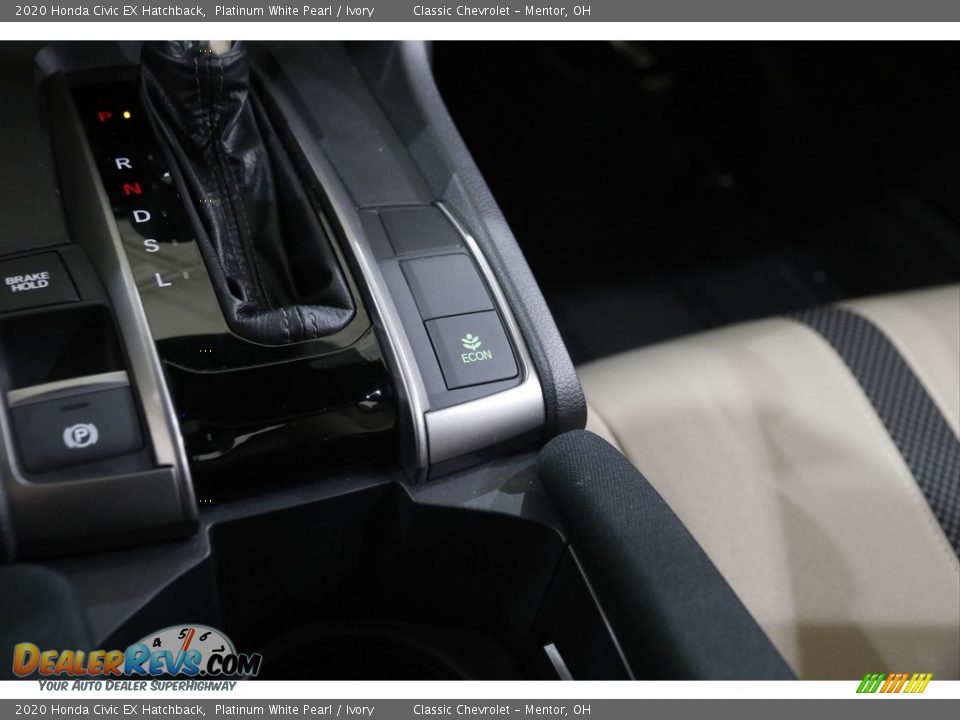 2020 Honda Civic EX Hatchback Platinum White Pearl / Ivory Photo #15