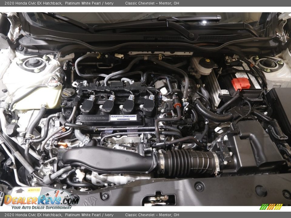 2020 Honda Civic EX Hatchback Platinum White Pearl / Ivory Photo #20