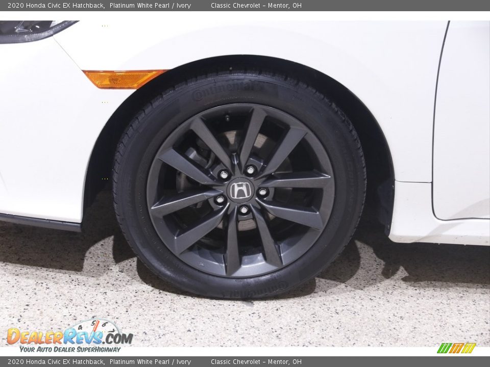 2020 Honda Civic EX Hatchback Platinum White Pearl / Ivory Photo #21