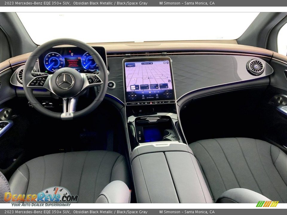 Black/Space Gray Interior - 2023 Mercedes-Benz EQE 350+ SUV Photo #6