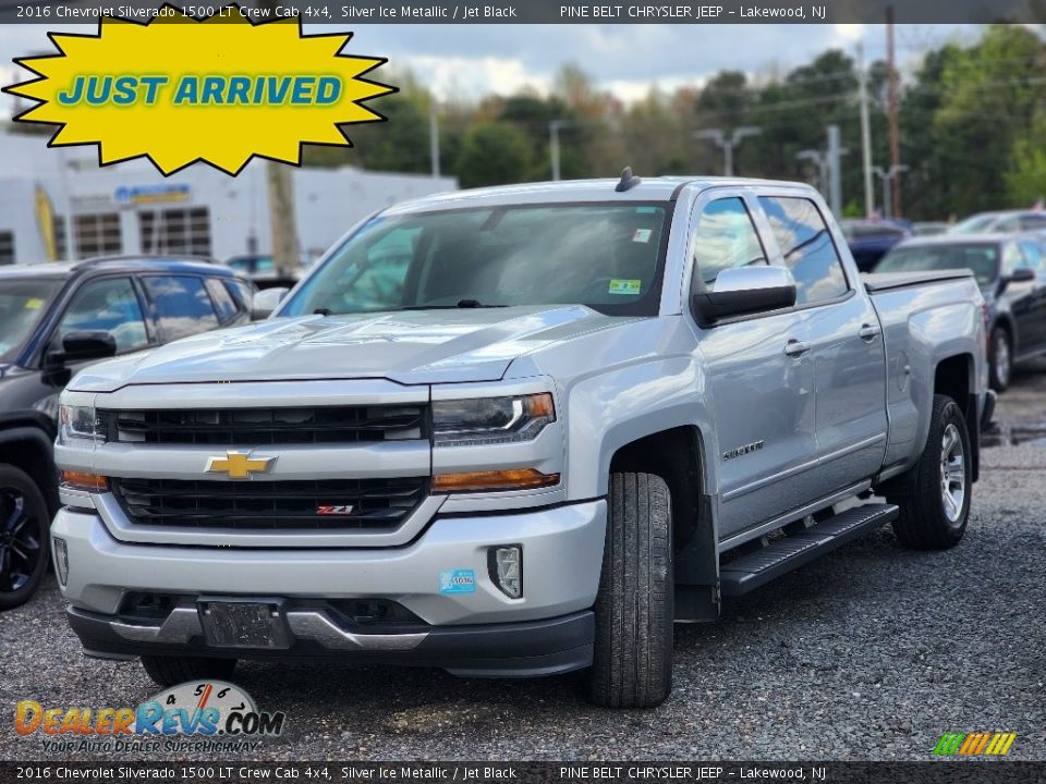 2016 Chevrolet Silverado 1500 LT Crew Cab 4x4 Silver Ice Metallic / Jet Black Photo #1