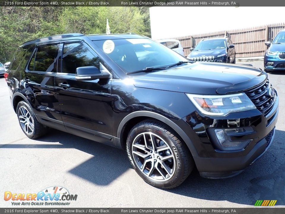 2016 Ford Explorer Sport 4WD Shadow Black / Ebony Black Photo #8