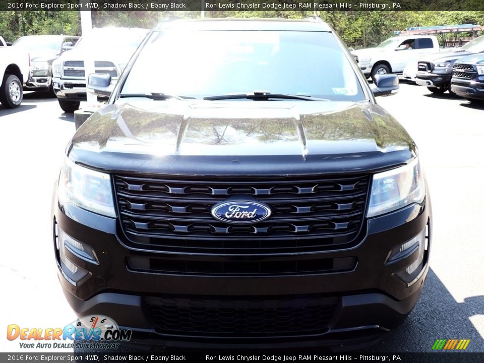 2016 Ford Explorer Sport 4WD Shadow Black / Ebony Black Photo #9