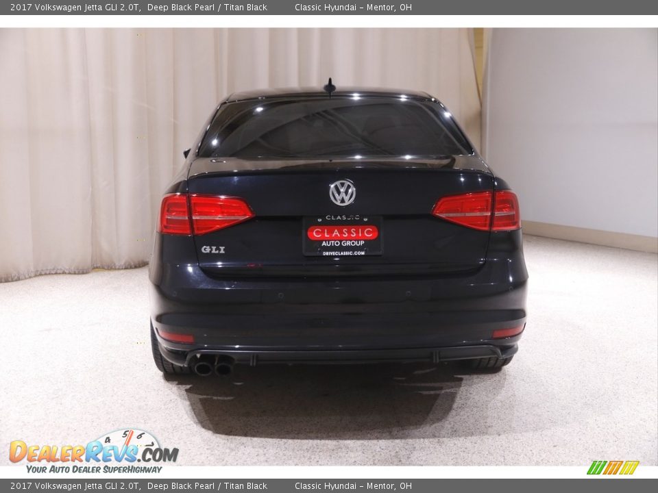 2017 Volkswagen Jetta GLI 2.0T Deep Black Pearl / Titan Black Photo #18