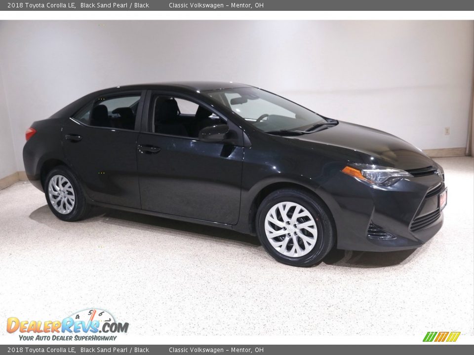 2018 Toyota Corolla LE Black Sand Pearl / Black Photo #1