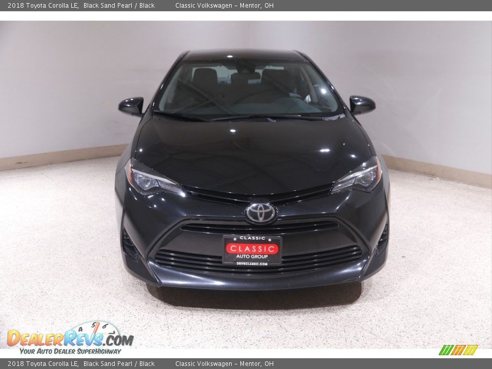 2018 Toyota Corolla LE Black Sand Pearl / Black Photo #2