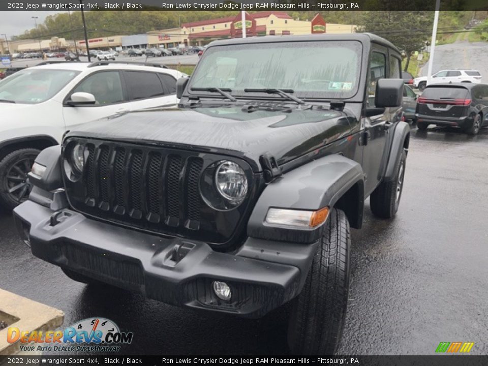 2022 Jeep Wrangler Sport 4x4 Black / Black Photo #1