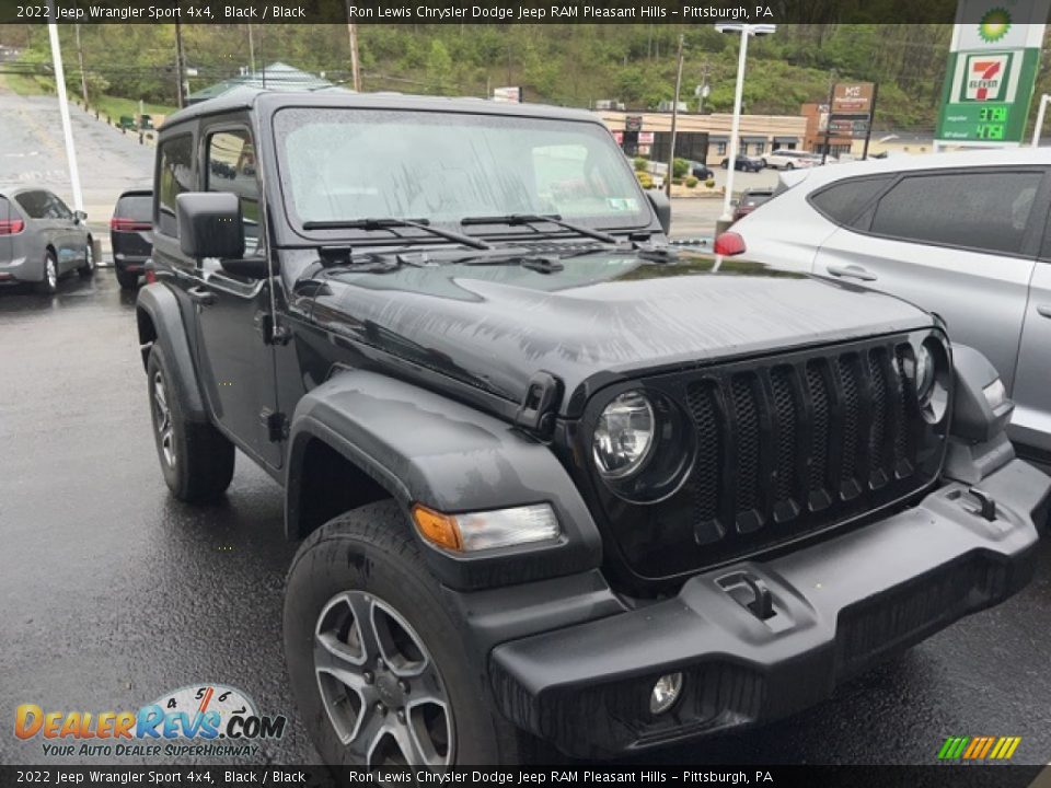 2022 Jeep Wrangler Sport 4x4 Black / Black Photo #3